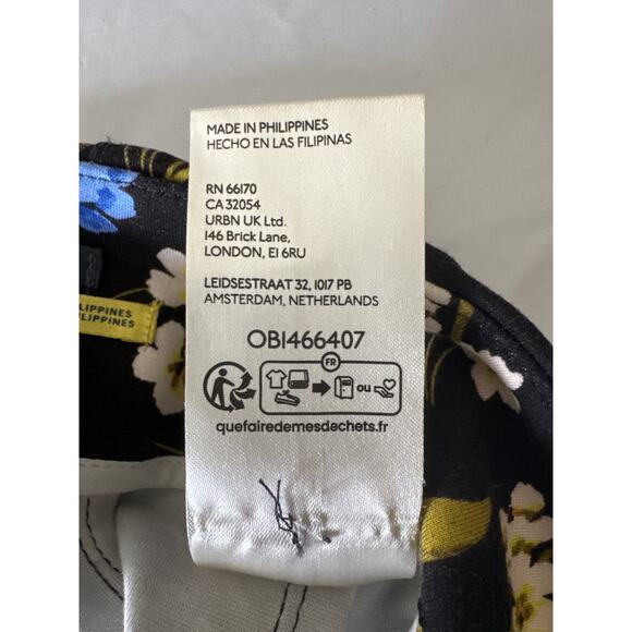 MAEVE Anthropologie The Colette Wide Leg Crop Pant Floral Size 29 - Picture 10 of 11